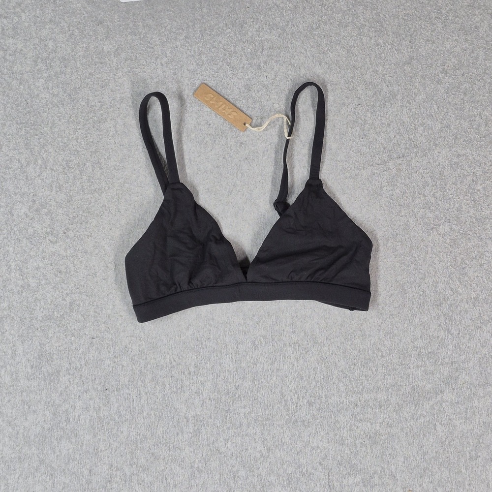 SKIMS Women Bra XS Black BR TRI 2024 Bralette Wireless Strap Adjustable NWT